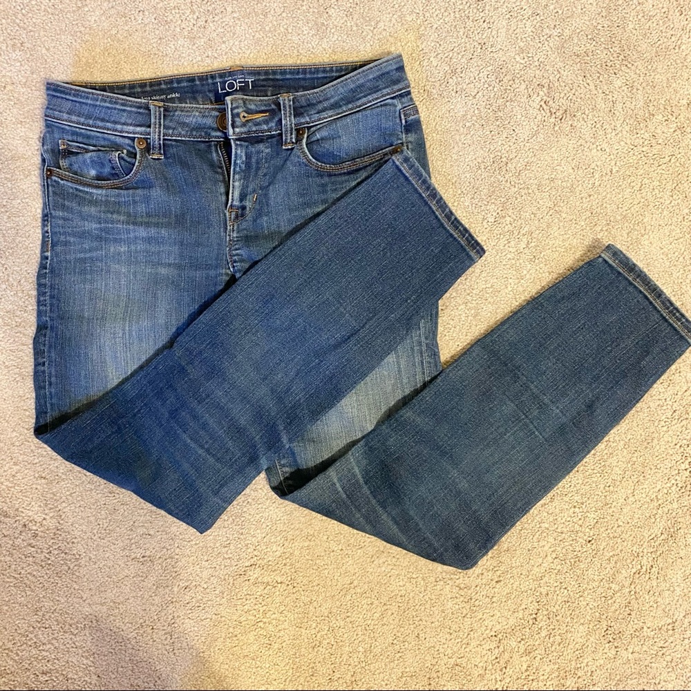 LOFT modern skinny ankle jeans